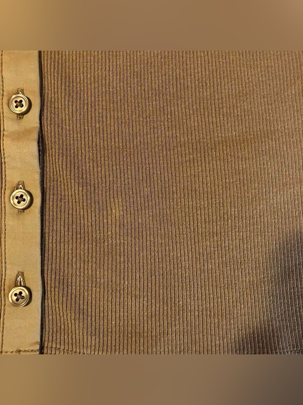 NWT J.Crew Ribbed Button Up Top - Picture 5 of 5